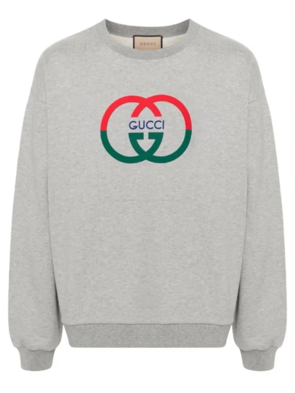 Gucci, gray cotton interlocking G sweatshirt size XXXL made in Italy